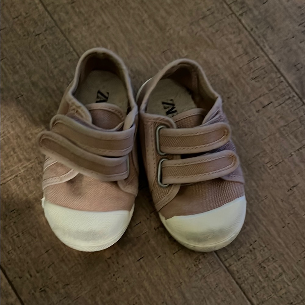 Kids' Mauve Zara Velcro Sneakers